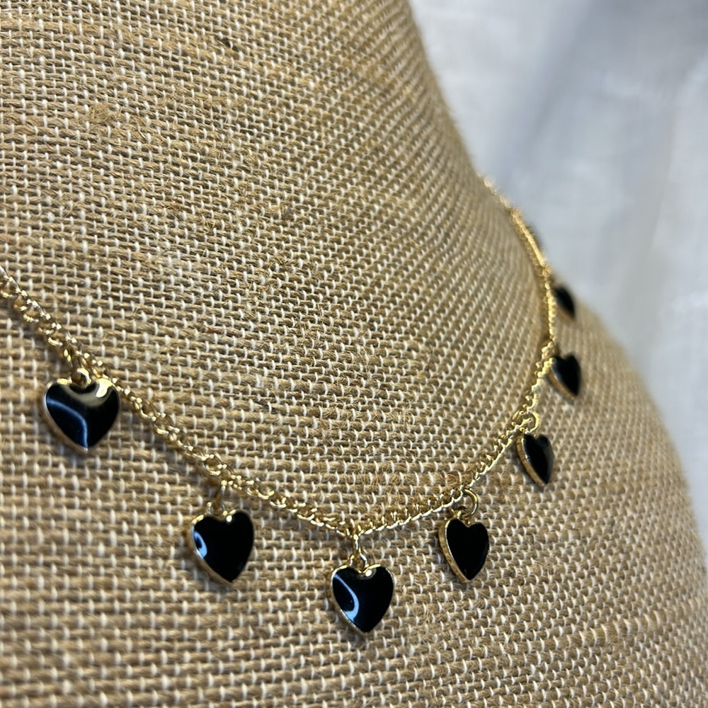 Gold Heart Charm Necklace